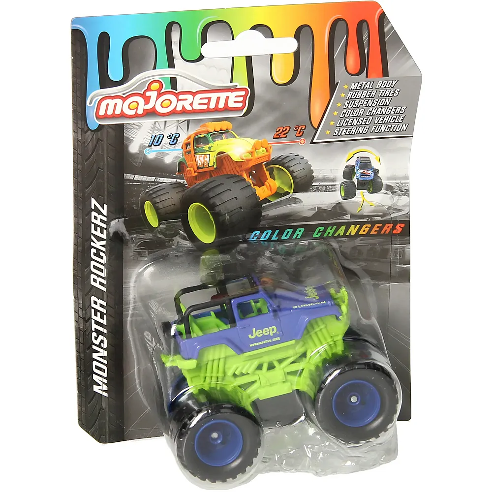 Majorette Monster Rockerz Color Changers Grn/Lila | Autos