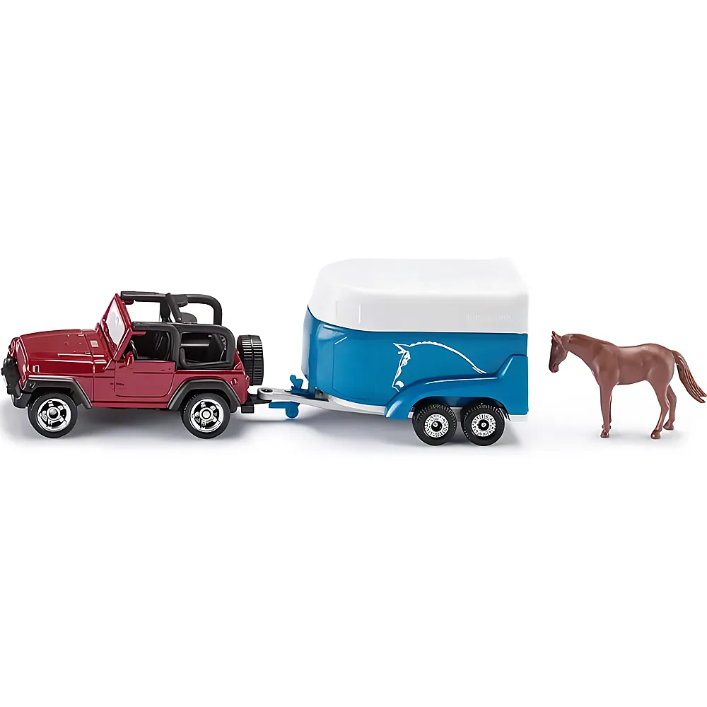 Siku Super Jeep Gelndewagen mit Pferdeanhnger 1:87 | Spielzeugauto