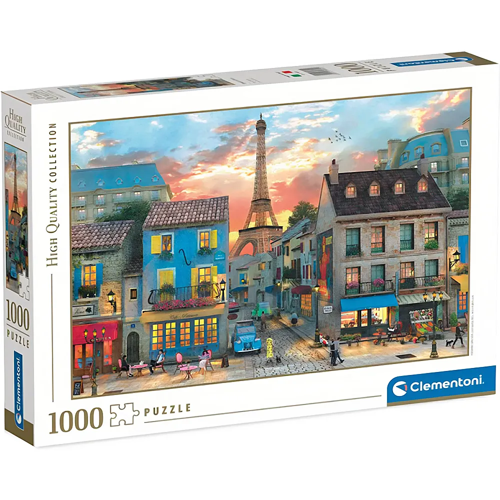 Clementoni Puzzle High Quality Collection Streets of Paris 1000Teile