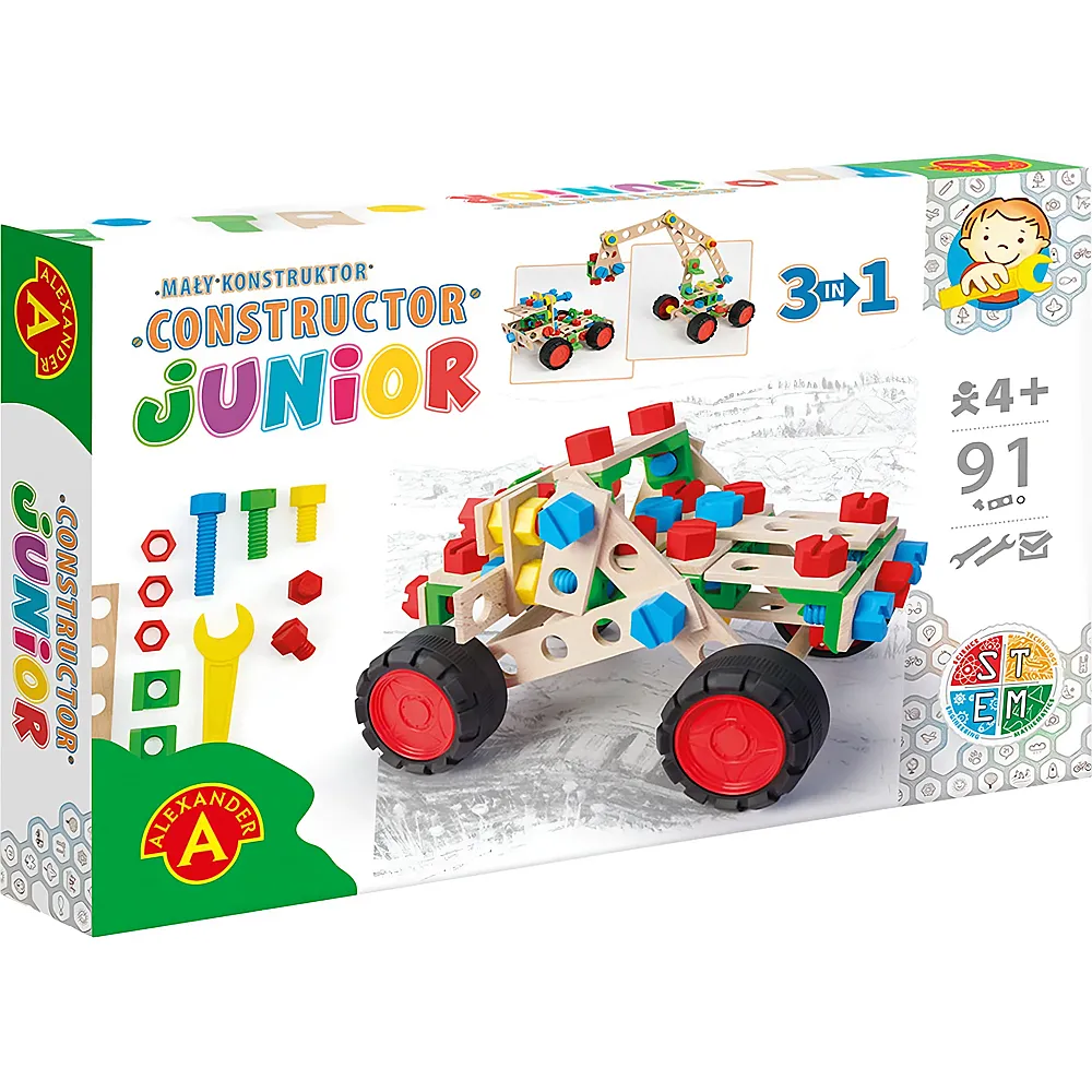 Alexander Constructor 3in1 Junior Off Road Fahrzeug - 91 Teile