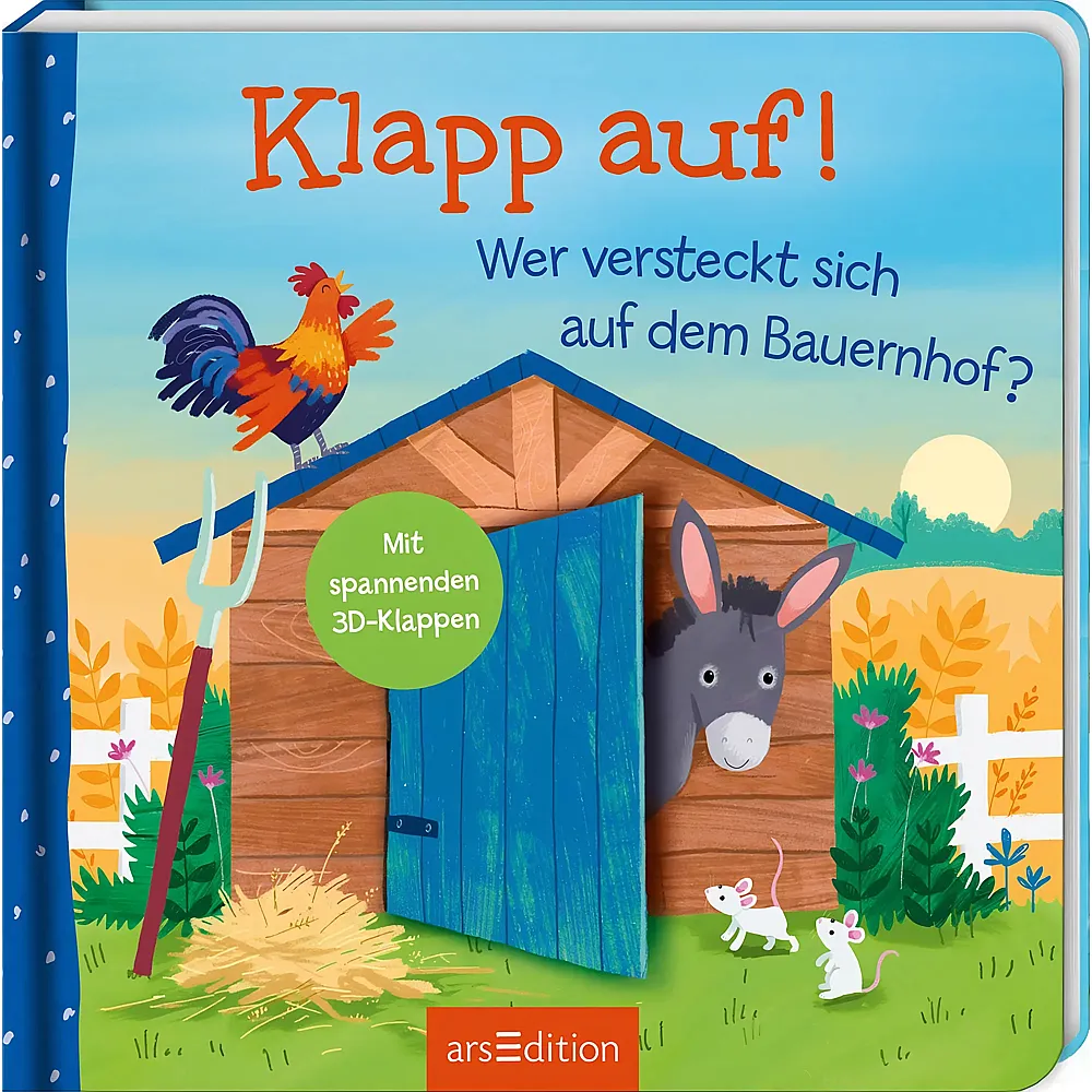 ars Edition Klapp auf Wer versteckt sich auf dem Bauernhof