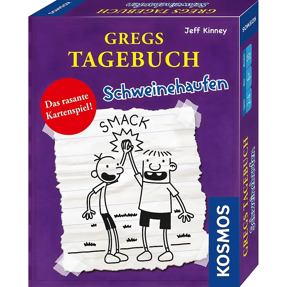 meinspielzeug - Kosmos Gregs Tagebuch - Schweinehaufen, das rasante Kartenspiel f�r 2-4 Personen ab 6 Jahren