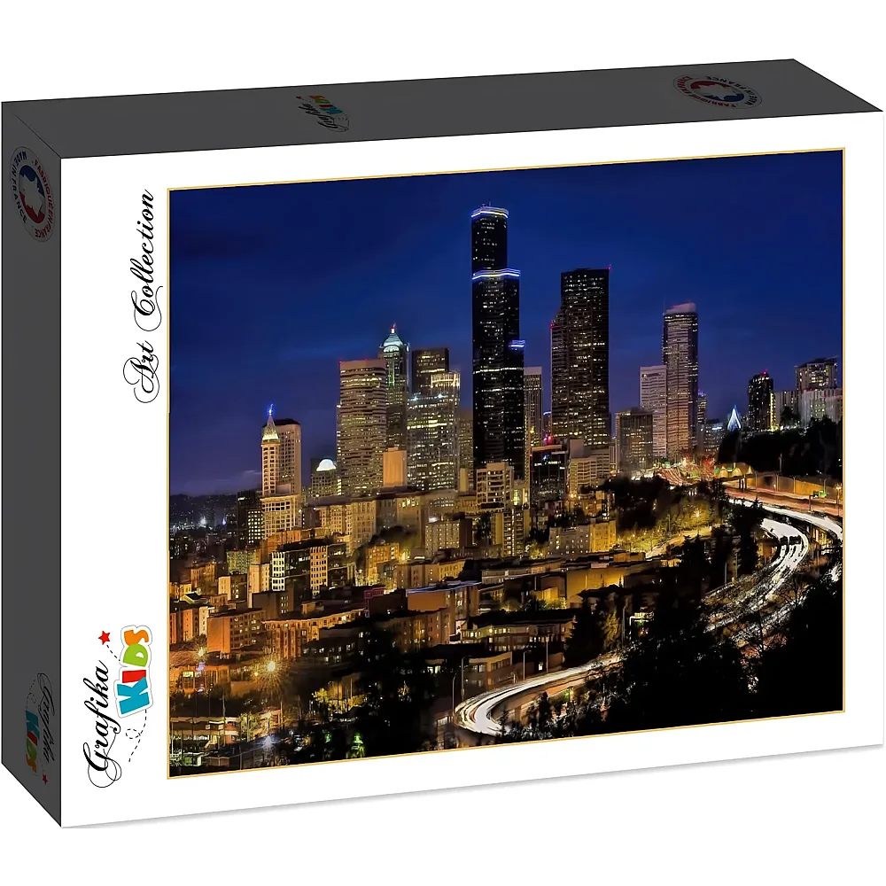 Grafika Puzzle Art Collection Grafika Kids Seattle by Night - 12 Teile
