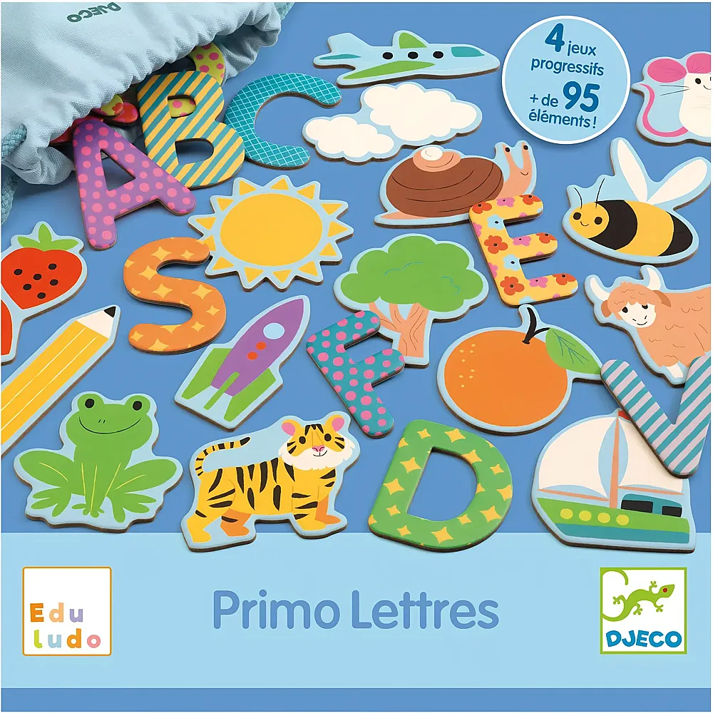 Djeco Eduludo Primo Lettres - Mehrsprachig