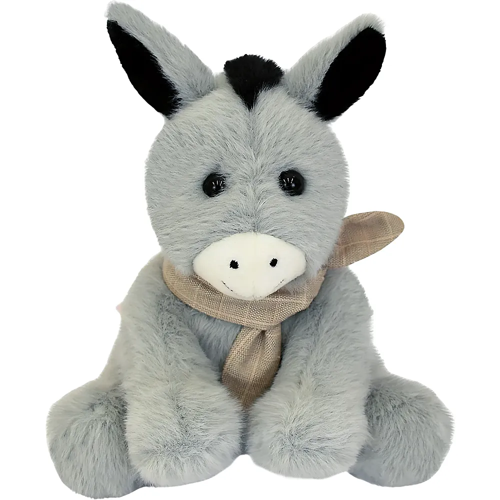 Doudou et Compagnie Esel mit Schal - 14 cm - Bauernhoftiere Pl�sch