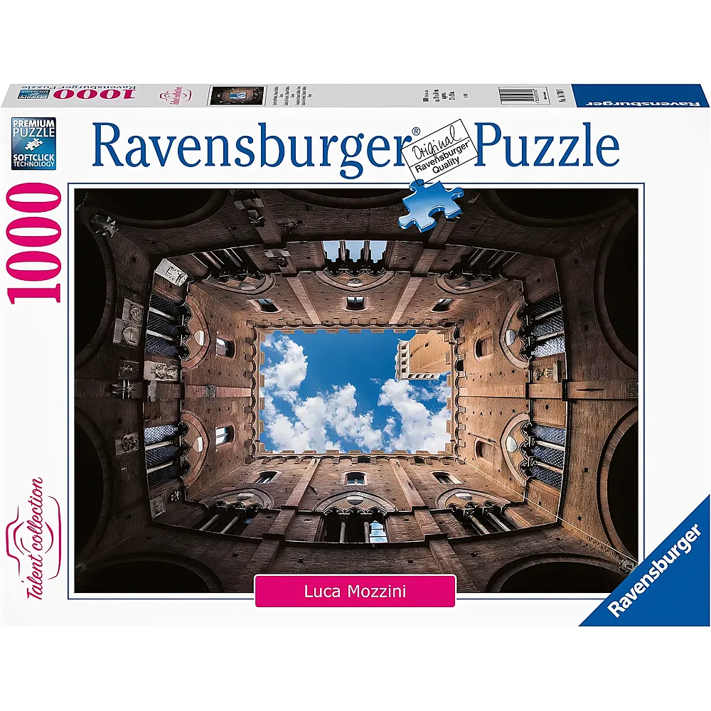 Ravensburger Puzzle Podest� Court - Sienna - 1000 Teile