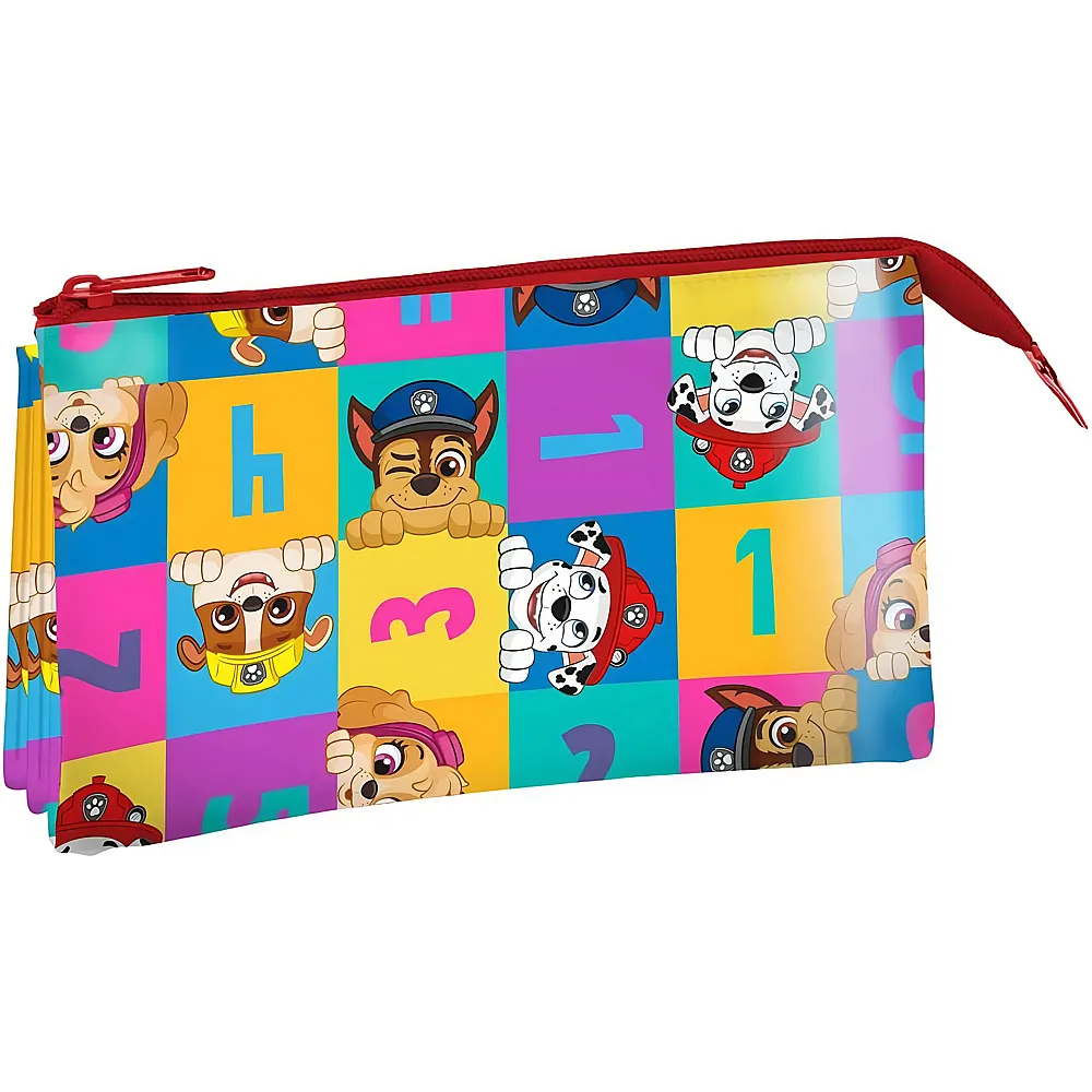 Kids Licensing Paw Patrol Sch�leretui mit 3 F�chern - Schule & Kindergarten