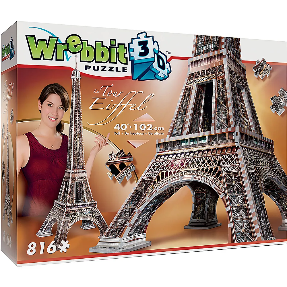 Wrebbit Puzzle The Classics Eiffelturm, Paris 816Teile