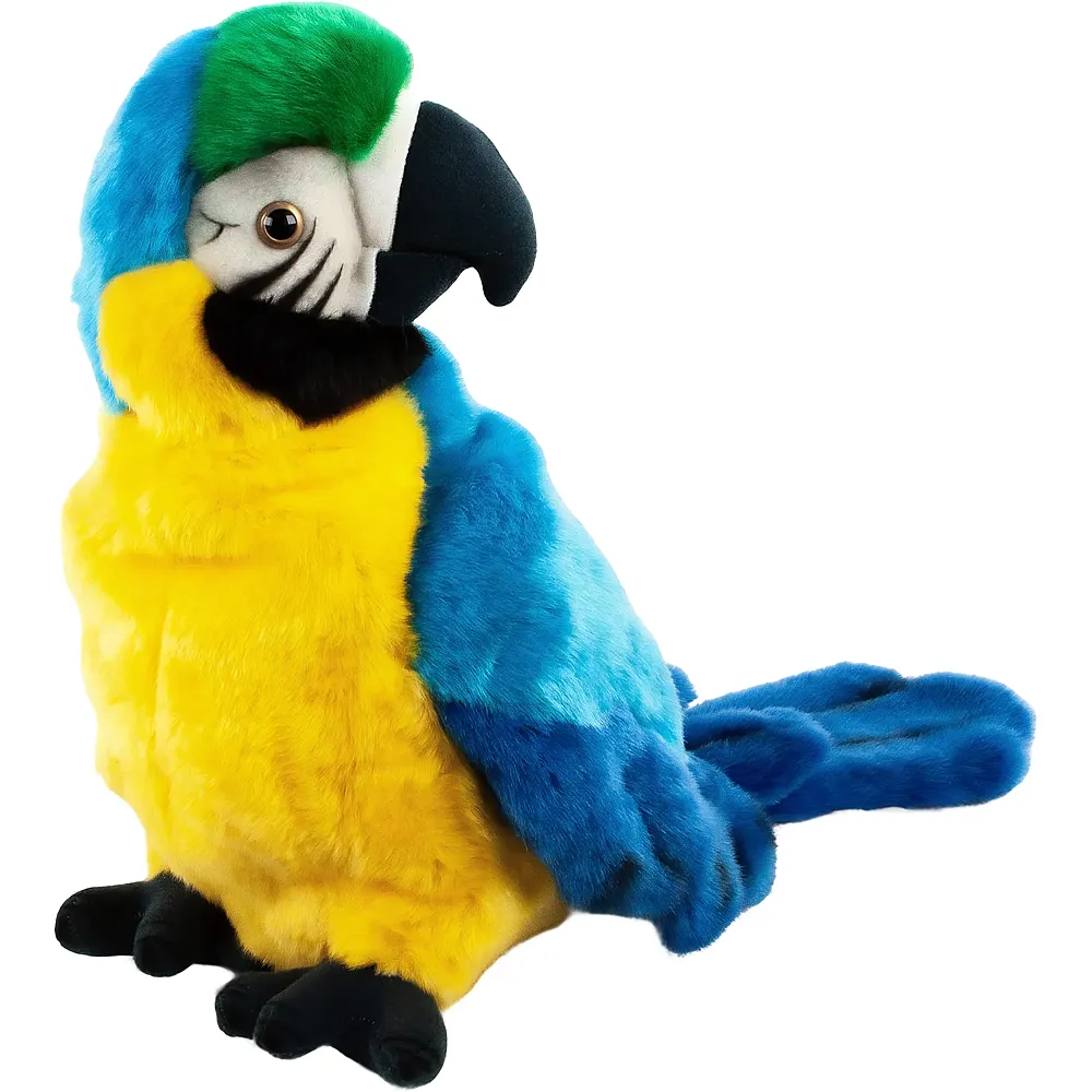Teddys Rothenburg Handpuppe Papagei Blau - 25 cm