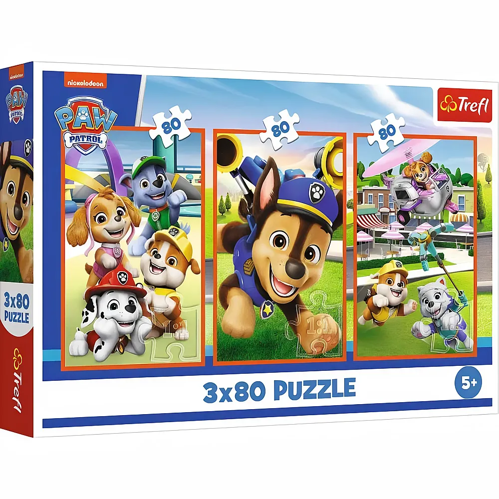Trefl Puzzle Paw Patrol Die Hundegang - 80 Teile