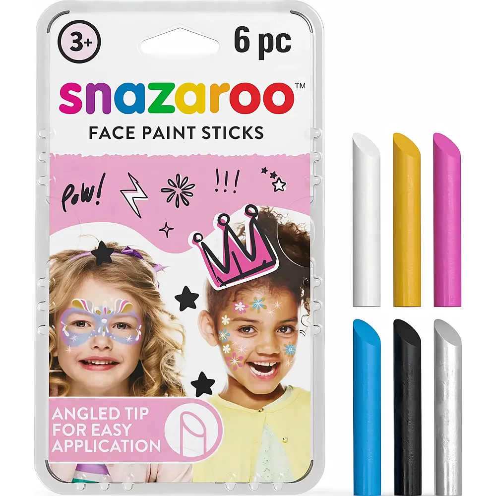 Snazaroo 6 Schminkstifte Mdchen - Suche