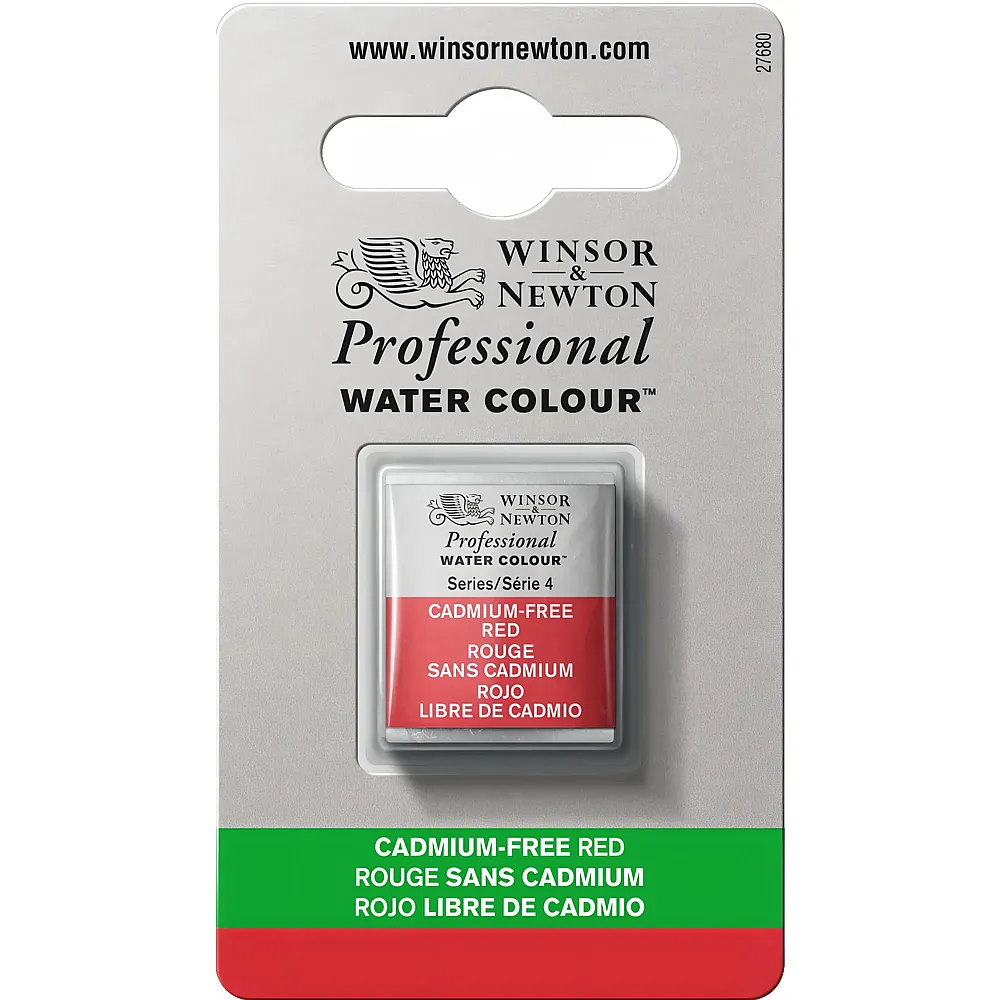 meinspielzeug - Winsor & Newton W&n Prof. Water Colour 1/2 Npfchen Kadmiumfrei Rot