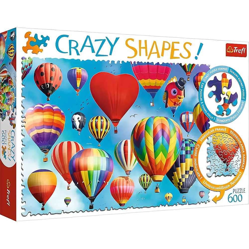 Trefl Puzzle Crazy Shapes Colorful Balloons - 600 Teile