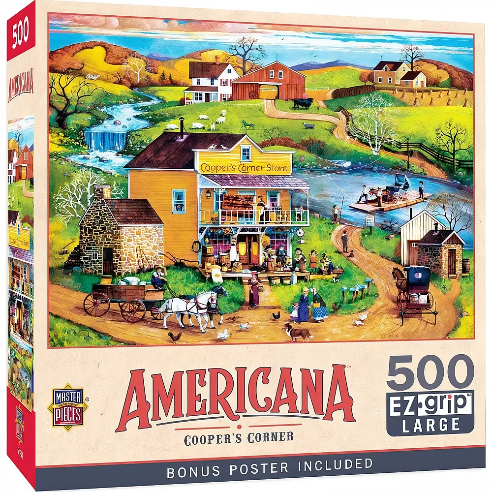 Master Pieces Puzzle Americana Cooper's Corner - 500 Teile