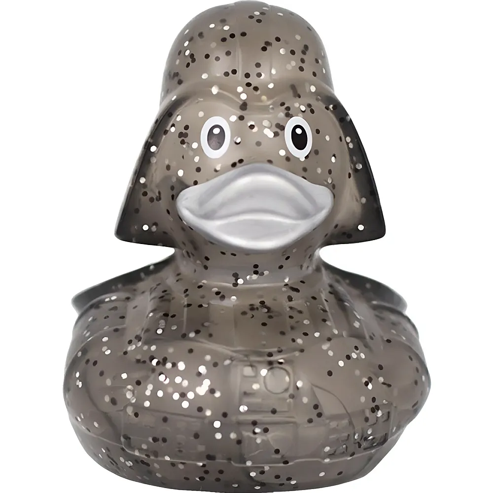 meinspielzeug - Lilalu Badeente Glitzer Black Star Star Wars | Badespielzeug