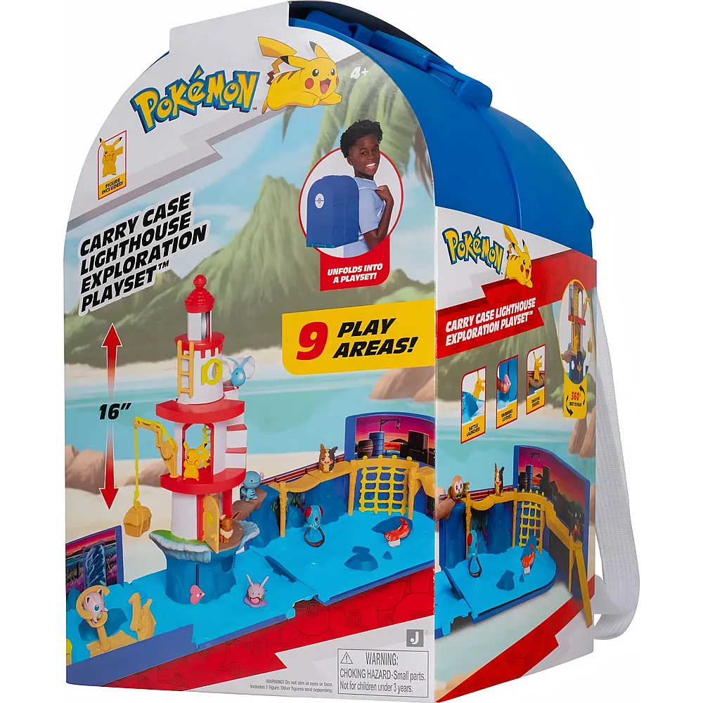 Jazwares Pok�mon Carry Case Lighthouse Pok�mon Exploration Playset