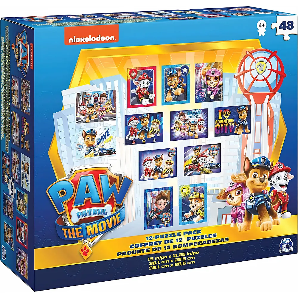 Spin Master Paw Patrol 12-in-1 Puzzlebox 24-100Teile