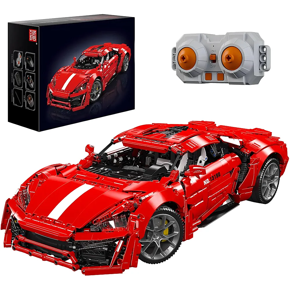 Mould King Ferngesteuerter Speed Champion Supersportwagen 13190 - Klemmbausteine Fahrzeuge