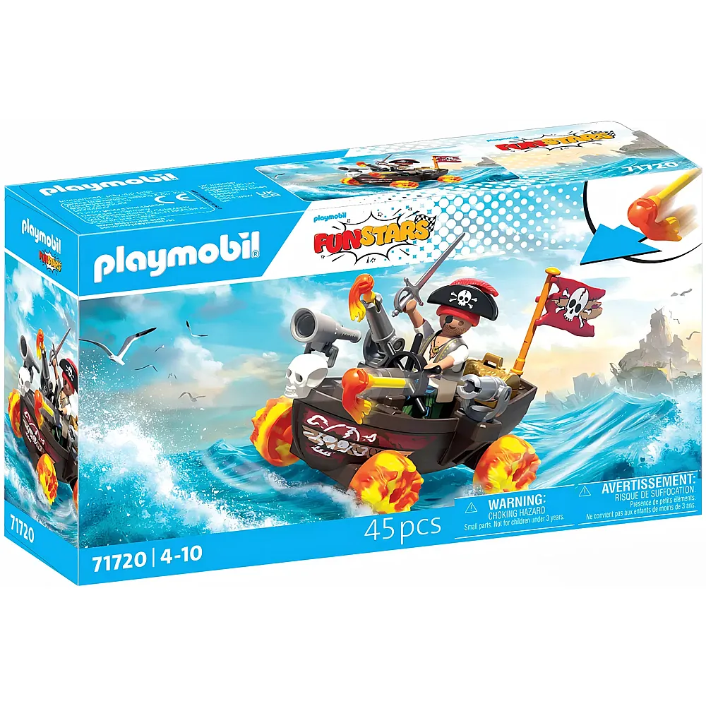 PLAYMOBIL Fun Stars Rasendes Piratenboot 71720