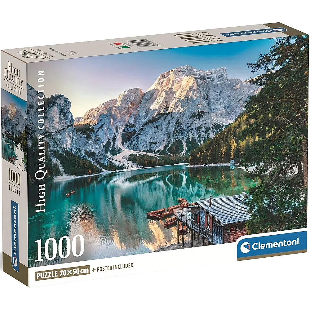 Clementoni Puzzle Smaragdgr�ner Pragser Wildsee 1000Teile