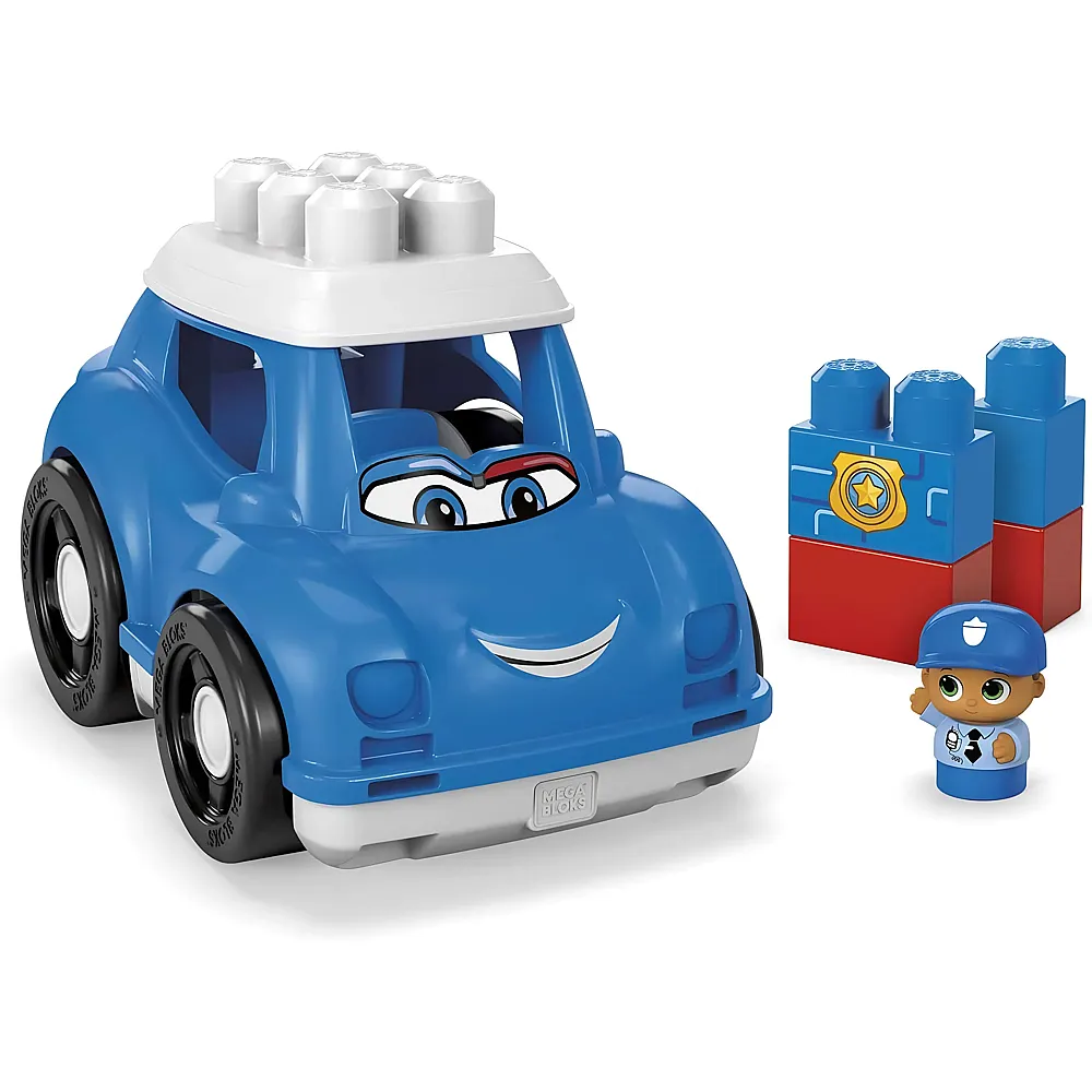 Mega Bloks First Builders Kleines Fahrzeug Polizeiauto