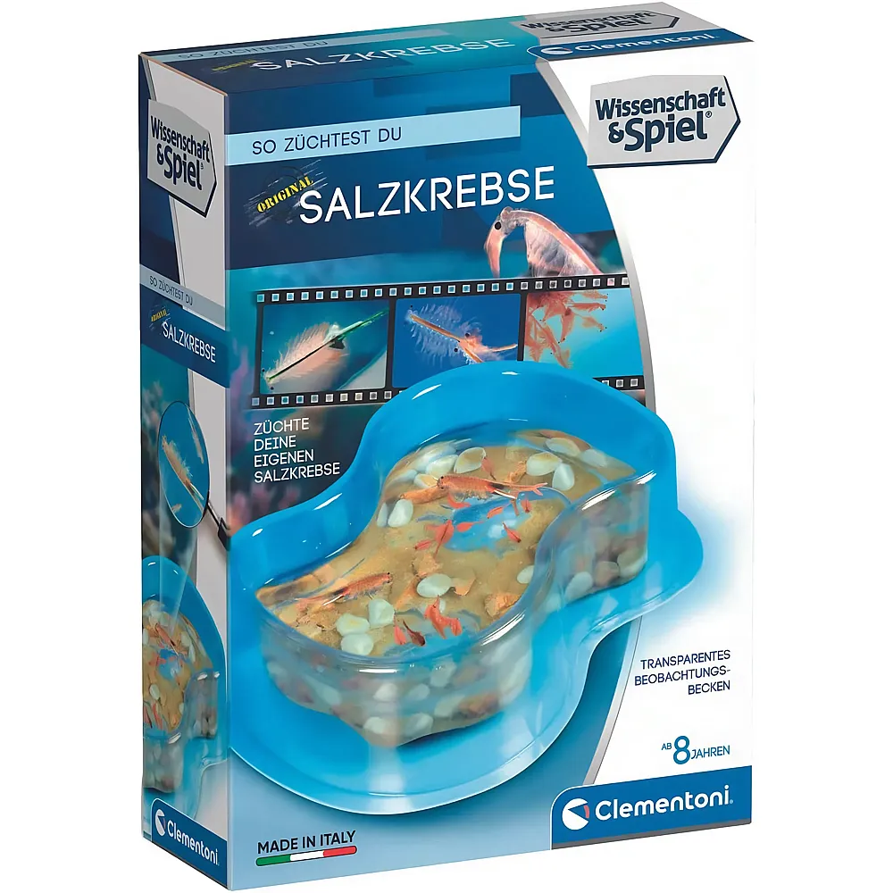 Clementoni Wissenschaft & Spiel Original Salzkrebse - Entdecken Drinnen