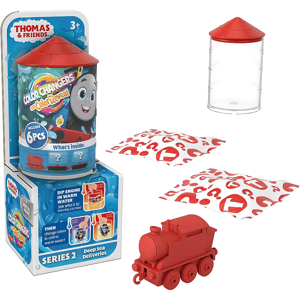 Fisher-Price Thomas & seine Freunde Mystery Spielzeugz�ge Sammlung aus Color Reveal Loks mit Farbwechsel und �berraschungsfracht f�r Kinder ab 3 Jahren, HNP80