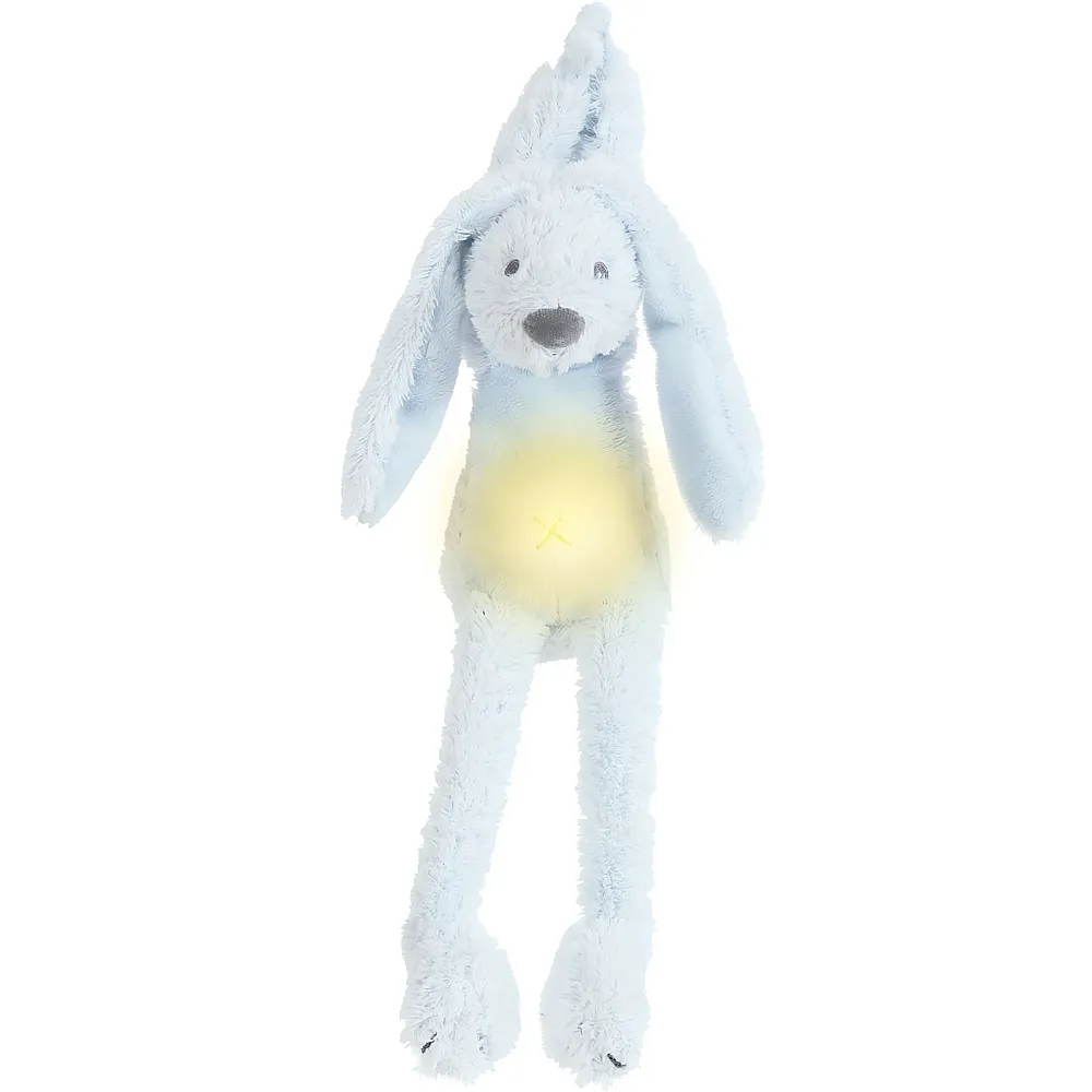 meinspielzeug - Happy Horse Nachtlicht Hase Richie mit Sound Blau 34cm | Hasen Pl�sch
