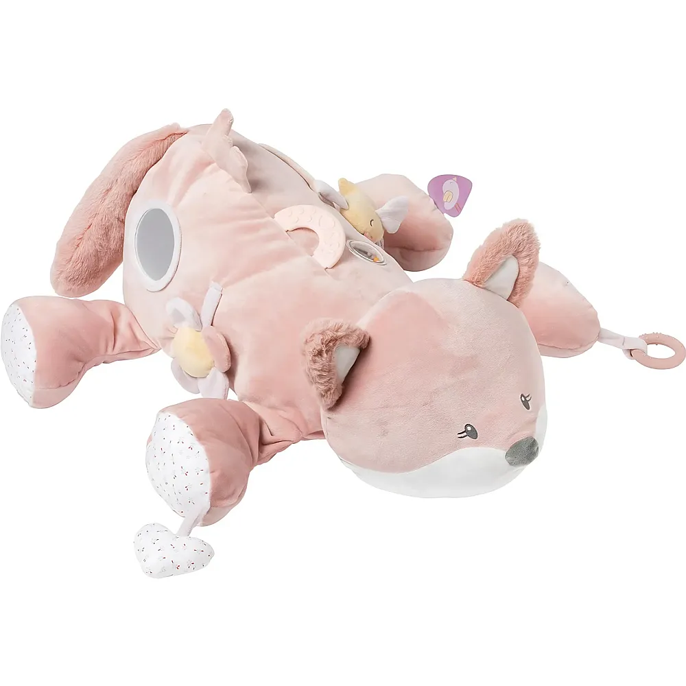 Nattou Aktiv-Kuscheltier Fuchs Alice, Aus Polyester, Mit verschiedenen Aktivit�ten, Ca. 60 cm, Alice und Pomme, Rosa