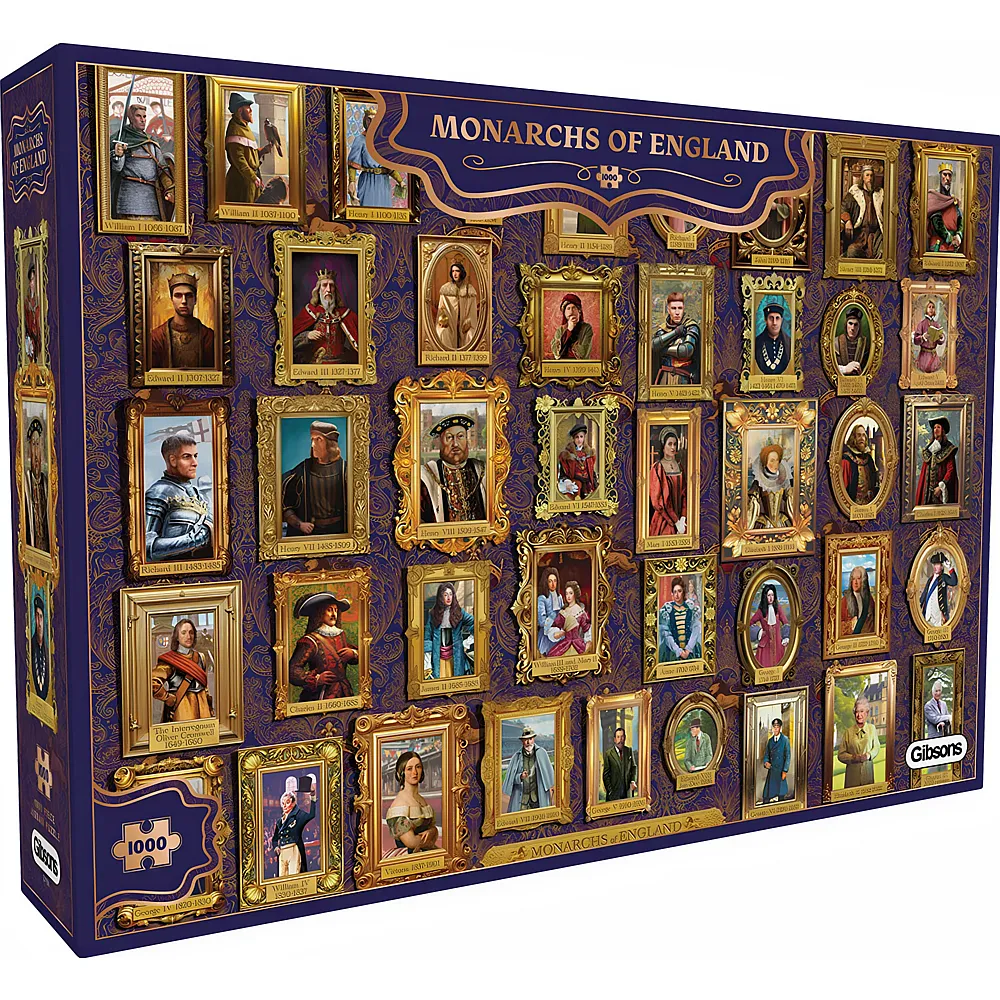 Gibsons Puzzle Monarchen von England - 1000 Teile