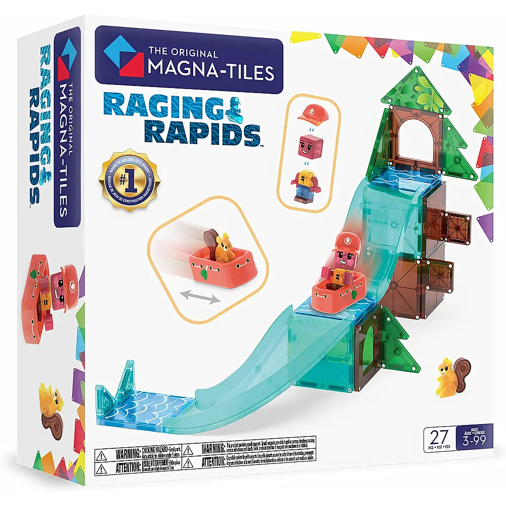 Magna-Tiles Raging Rapids 27-teilig: Magnetischer Bauspass