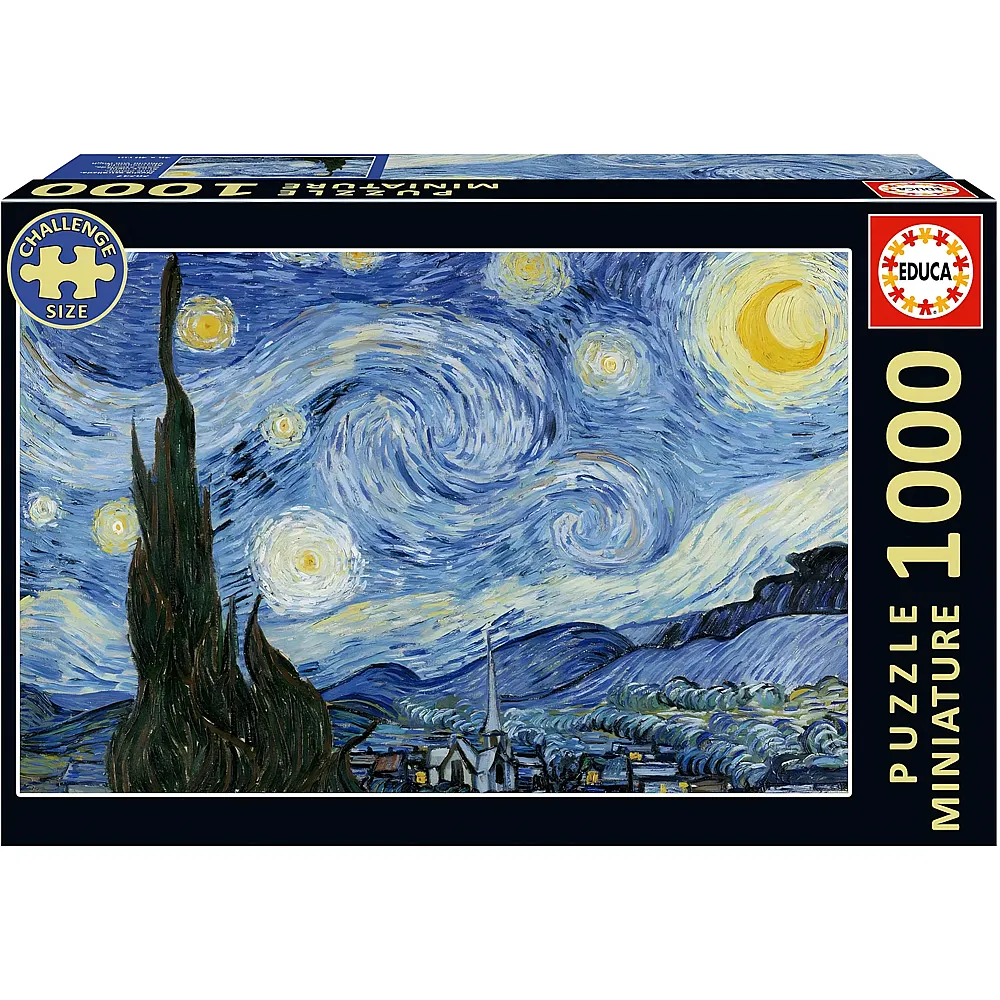 Educa Miniature Das kleinste 1000-teilige Puzzle der Welt - Sternennacht - 1000 Teile