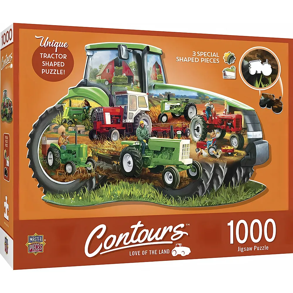 Master Pieces Puzzle Contours Traktor - 1000 Teile