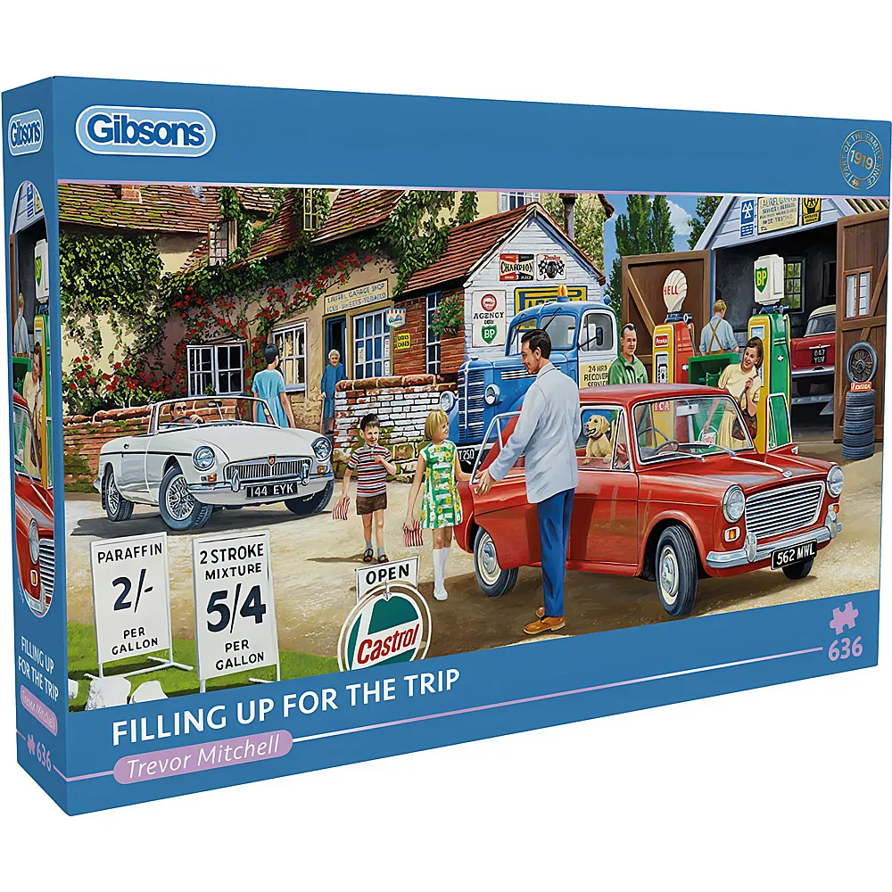 Gibsons Puzzle Panorama Trevor Mitchell Puzzle 636 Teile Tanken f�r die Reise - 636 Teile
