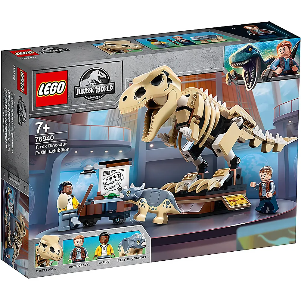 LEGO Jurassic World T. Rex-Skelett in der Fossilienausstellung 76940