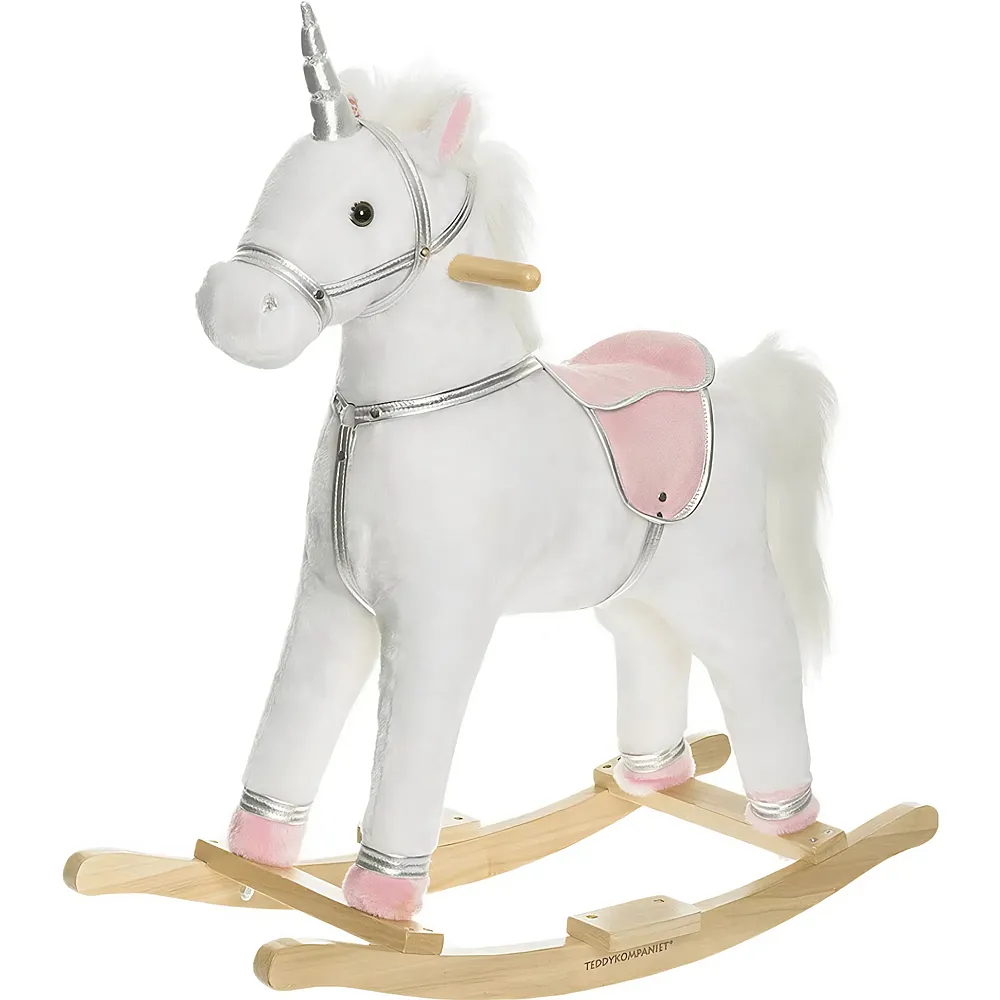 Teddykompaniet Unicorno a dondolo con suoni