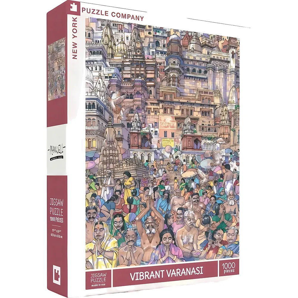 New York Puzzle Company Vibrant Varanasi - 1000 Teile