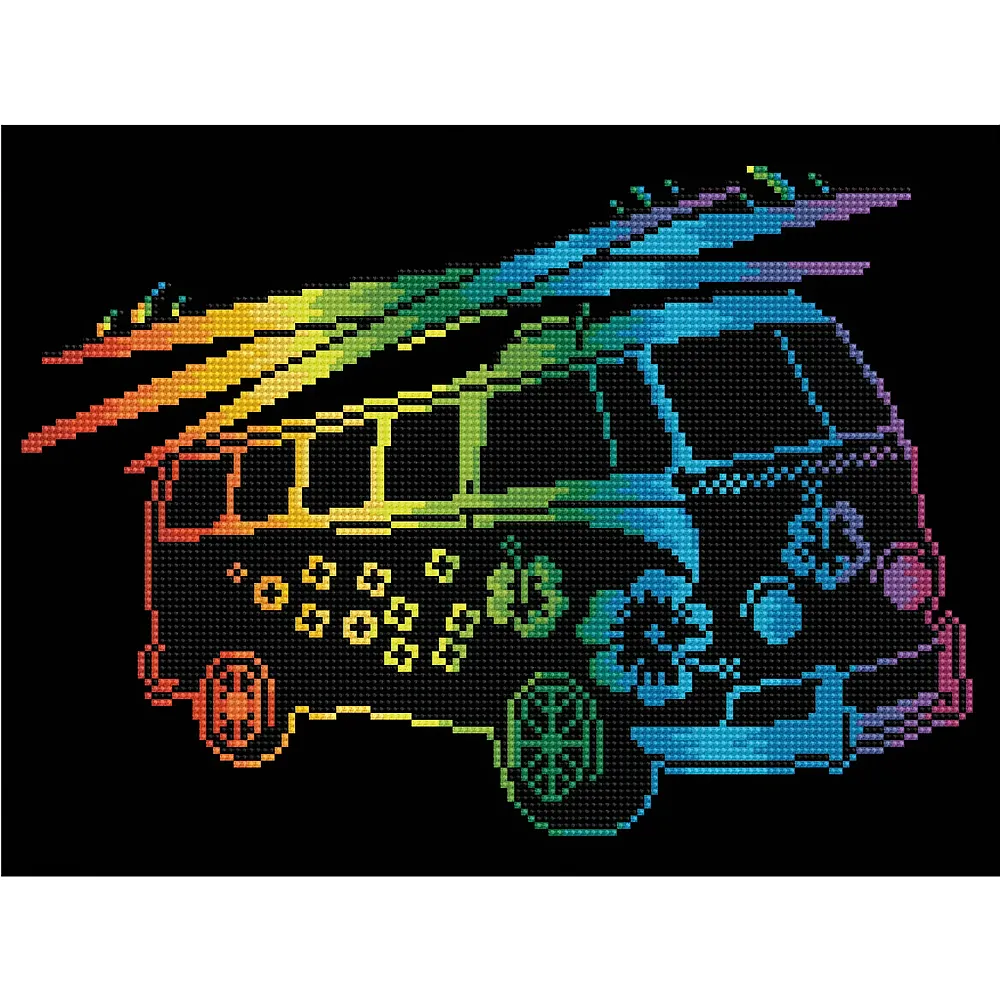 Diamond Dotz Flower Power Bus