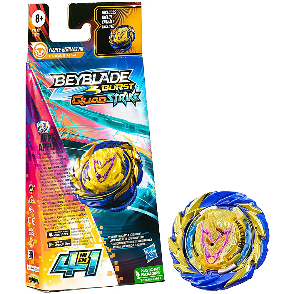 Beyblade QuadStrike Fierce Achilles R8