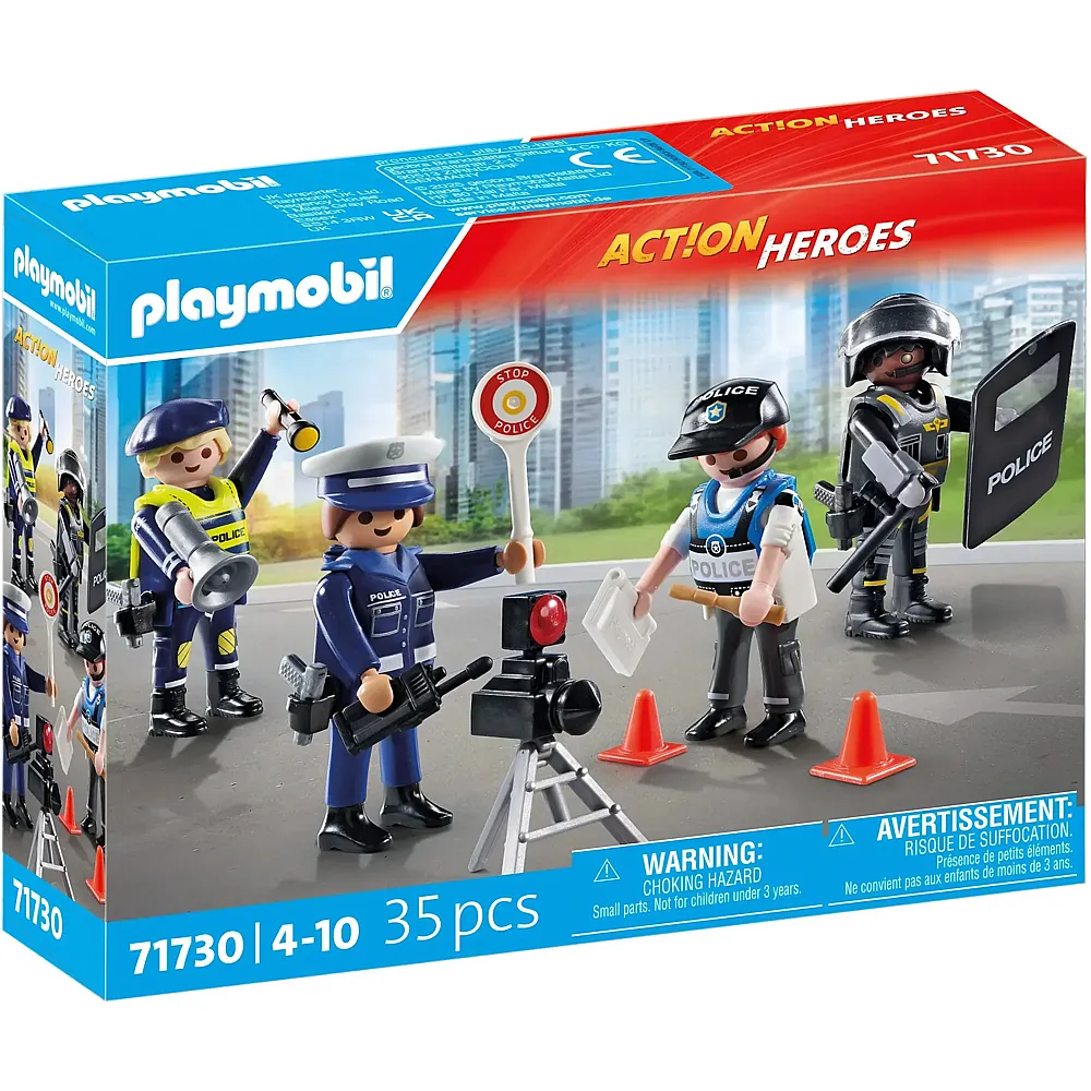PLAYMOBIL Action Heroes Figurenset Polizei 71730