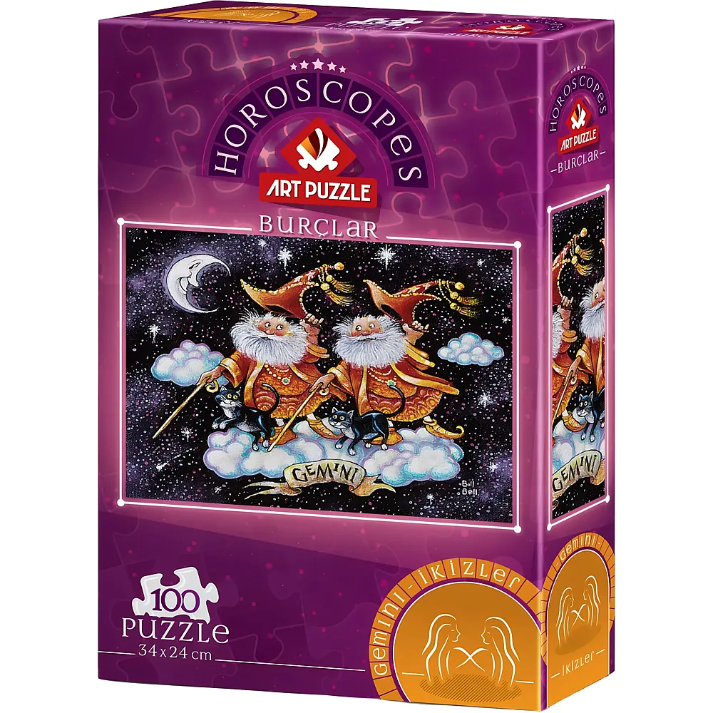 Art Puzzle Sternzeichen Zwillinge - 100 Teile - Puzzle 10-104 Teile