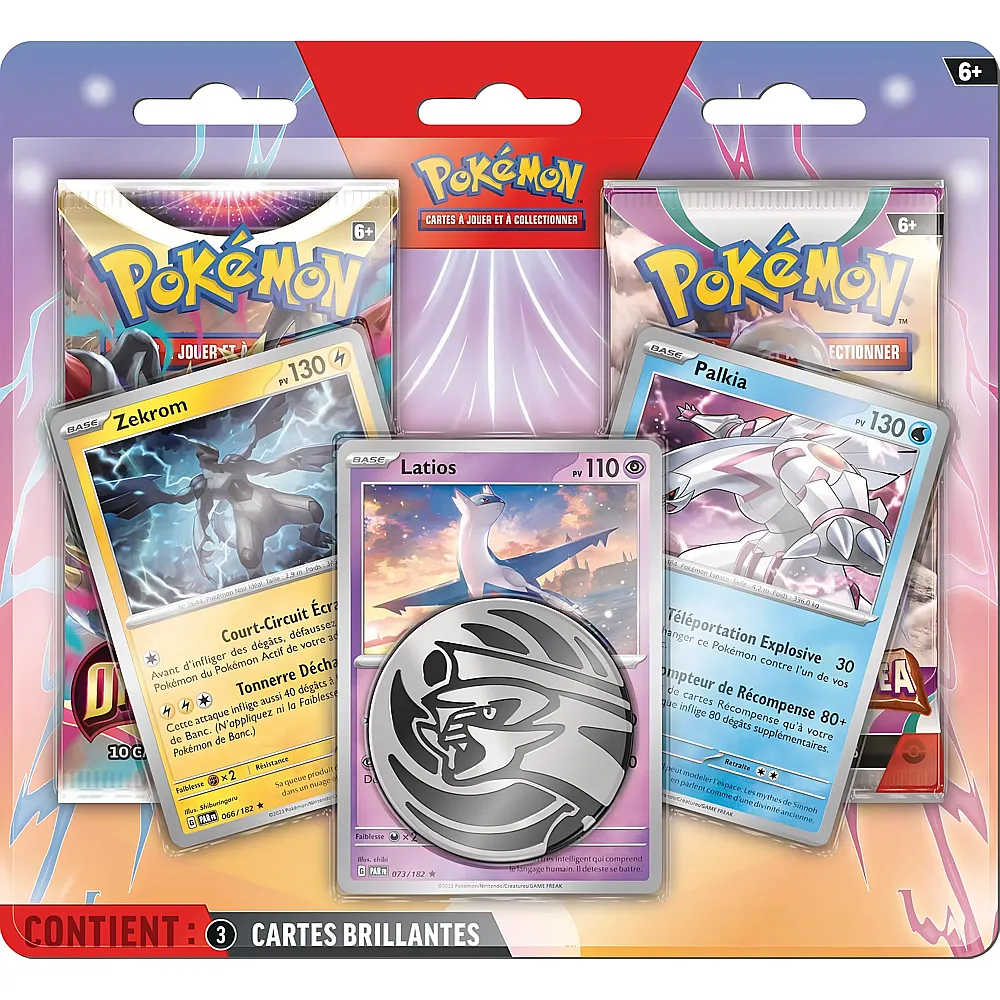 Pok�mon TCG Pok�mon Blister am�lior� de 2 boosters - Franz�sisch