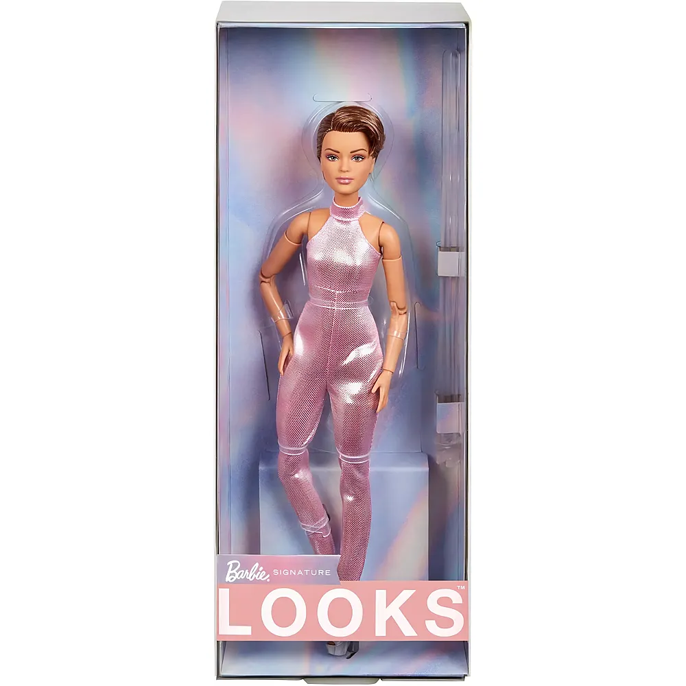 Barbie Signature Looks Puppe mit Pixie-Cut und moderner Y2K-Mode | Modepuppen