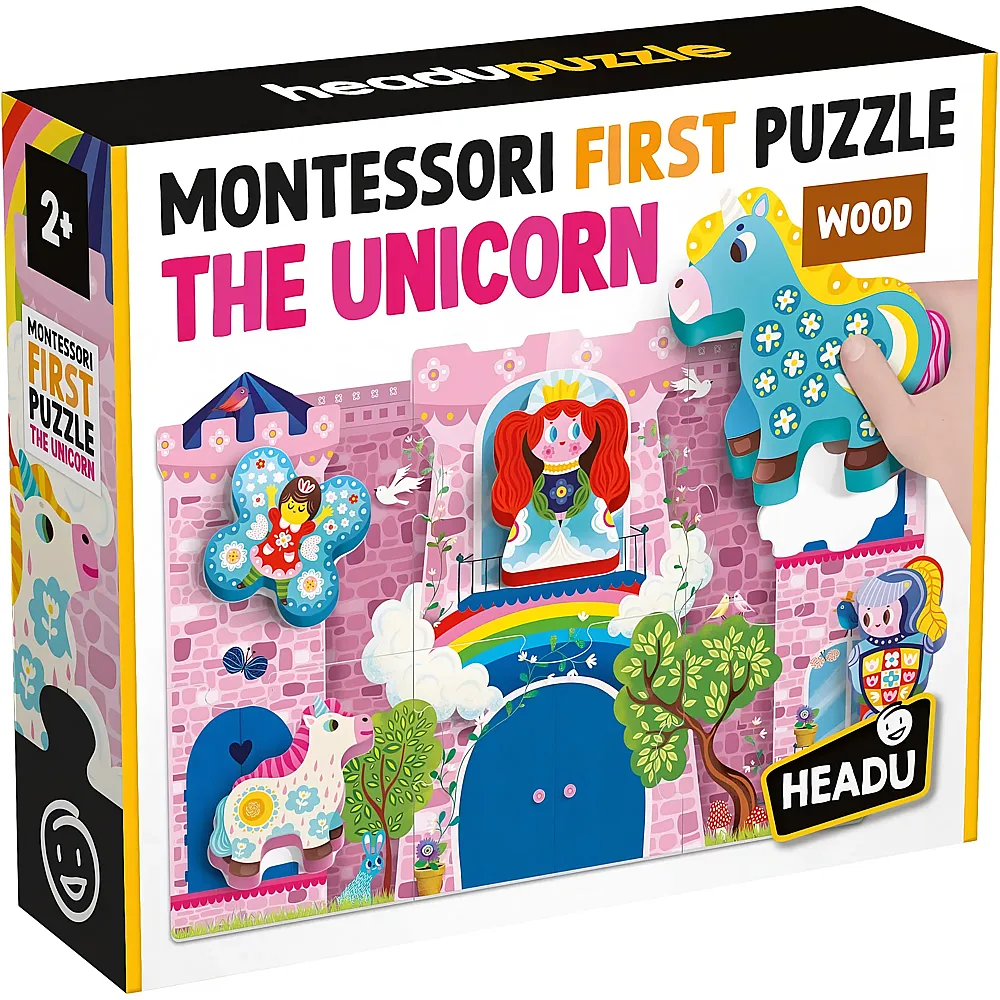Headu First Puzzle Unicorn Montessori