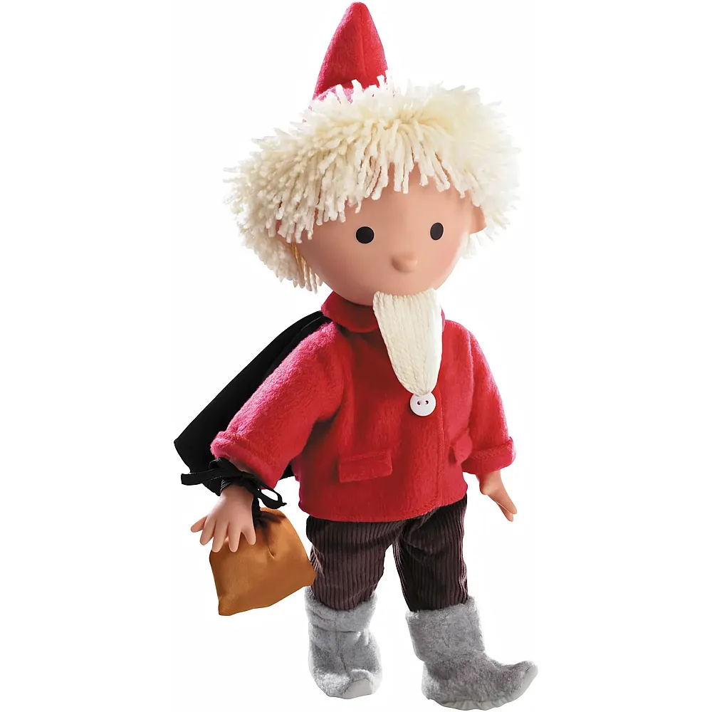 G�tz Sandmann Puppe mit Schlafsandbeutel Rot - 37 cm