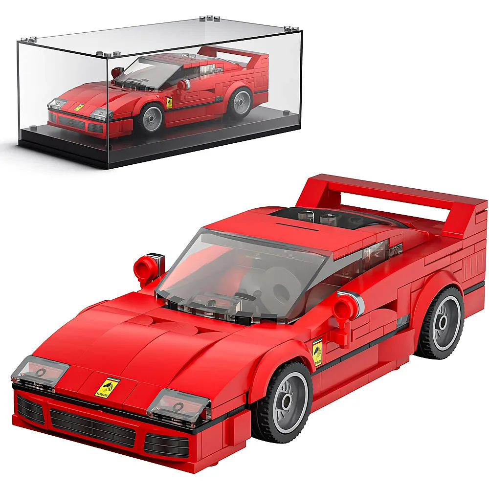 meinspielzeug - Mould King Speed Champion F40 Rennwagen Rot 27038 | Klemmbausteine Fahrzeuge