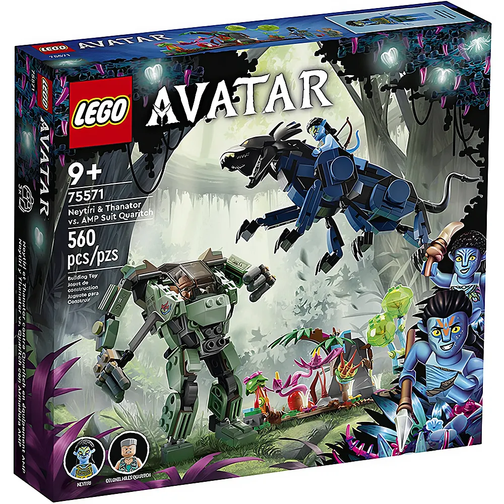 LEGO Avatar Neytiri und Thanator vs. Quaritch im MPA 75571