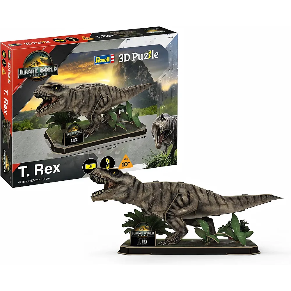 Revell 3D Puzzle Bausatz Jurassic World - T. Rex - 45dlg.