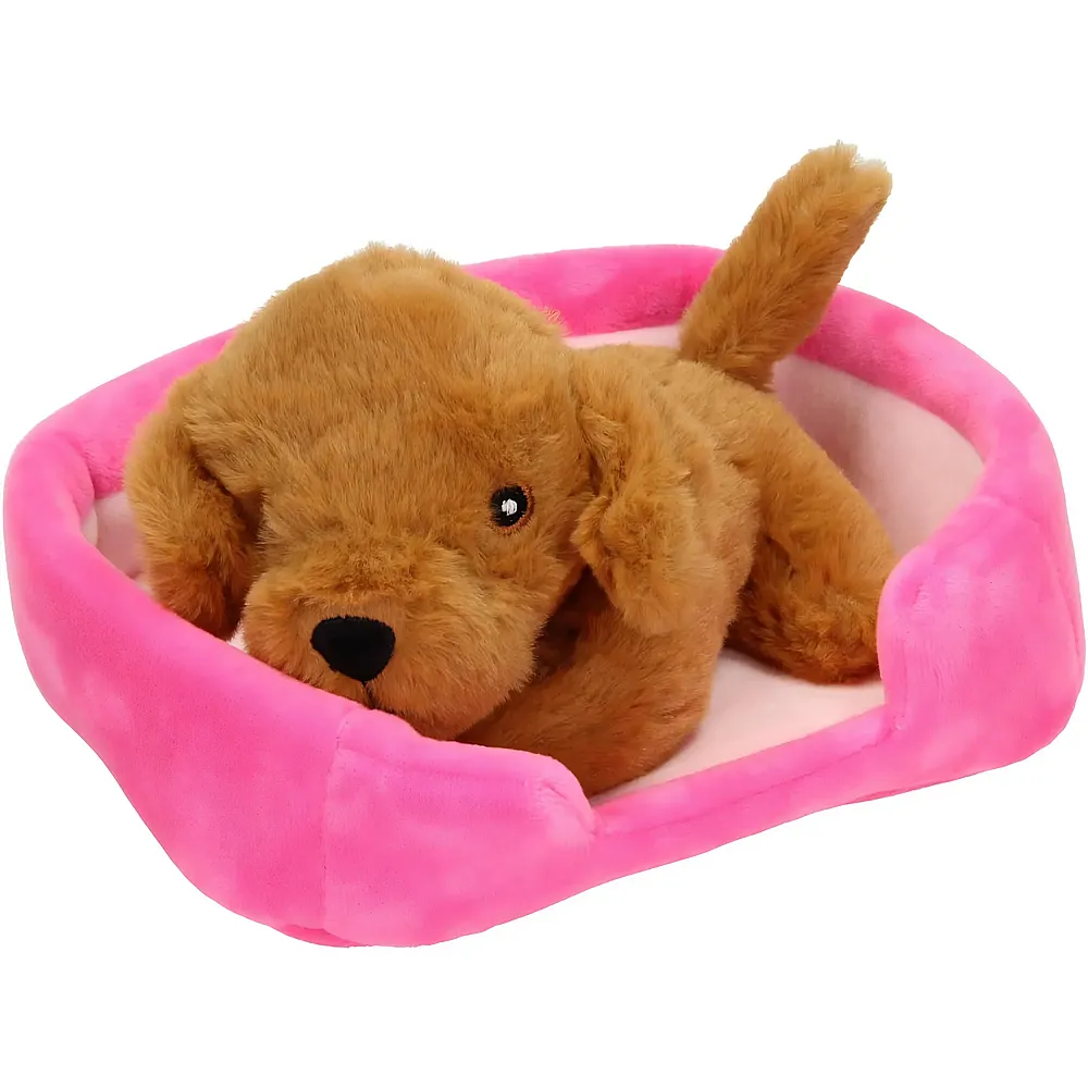 Toi-Toys Pl�schhund im Korb