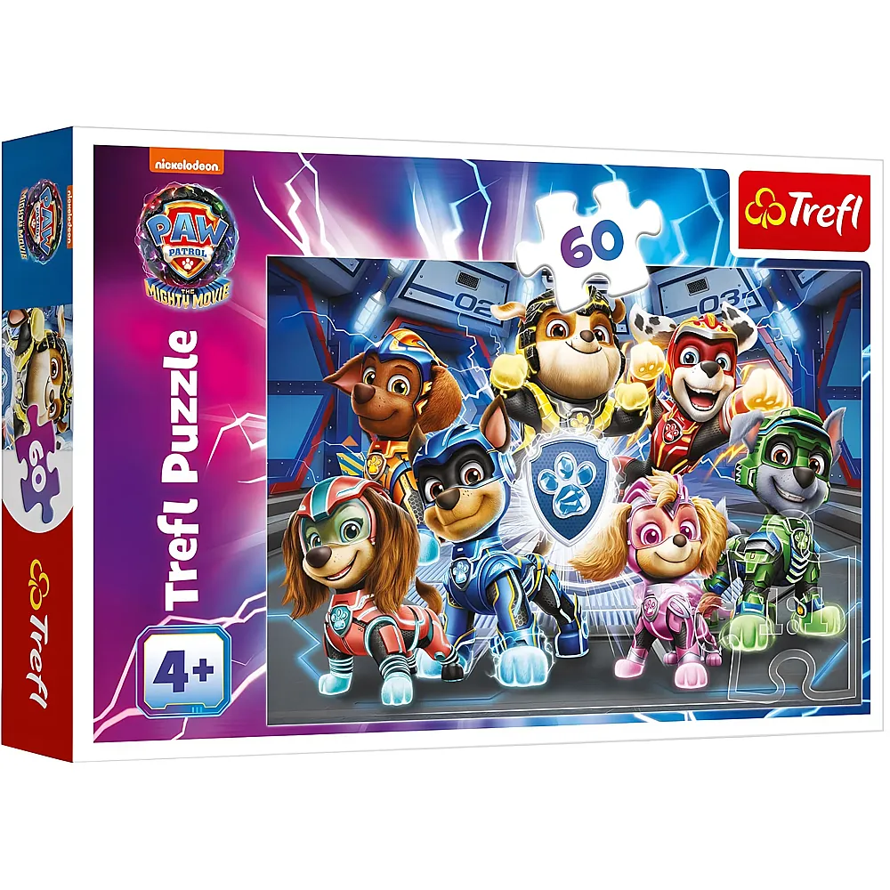 Trefl Puzzle Paw Patrol The Mighty Movie - 60 Teile